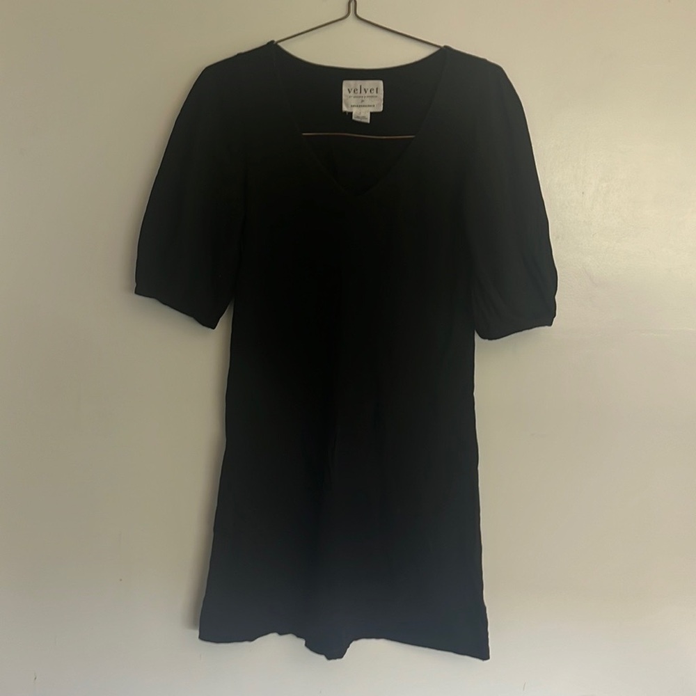 Anthropologie Velvet Graham & Spencer Ignacia Black Dress